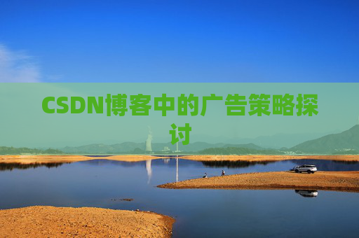 CSDN博客中的广告策略探讨